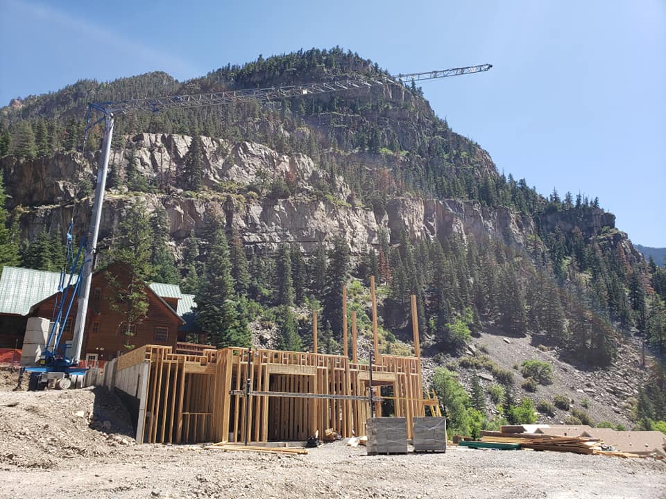 Tower Crane working in Ouray CO